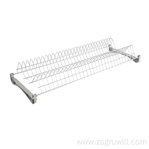 Double layer kitchen vertical storage rack storage rack